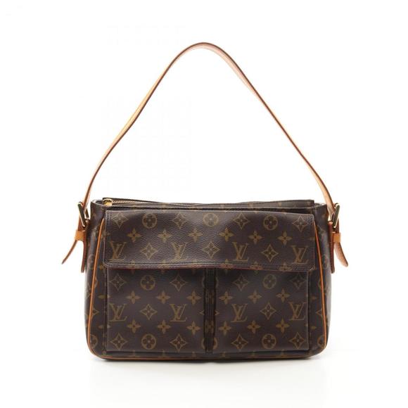 LOUIS VUITTON Brown Monogram Leather Shoulder Bag - Picture 1 of 11